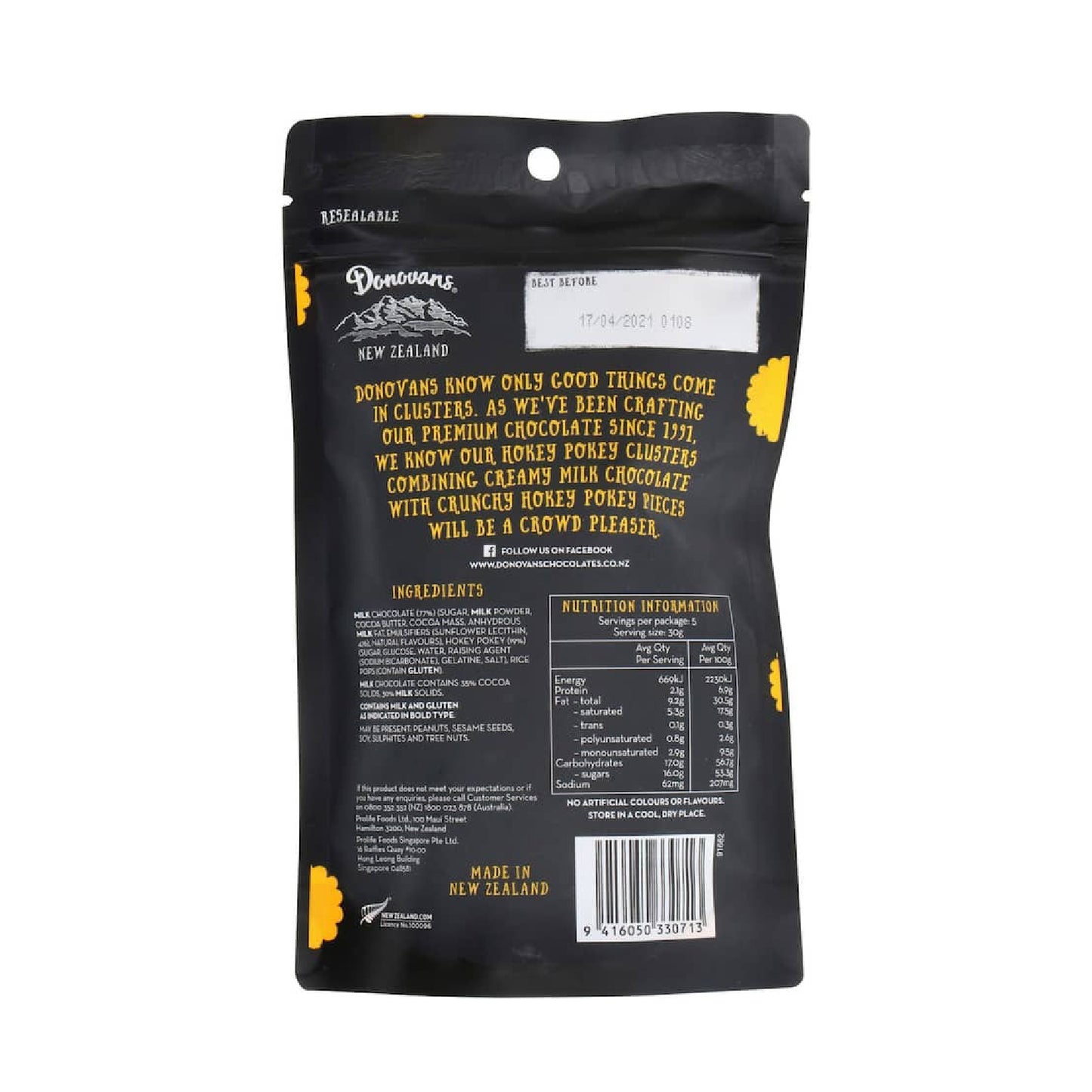 Donovans 糖果脆片與牛奶巧克力 Chocolate Sharepack Hokey Pokey Clusters #小朋友最愛