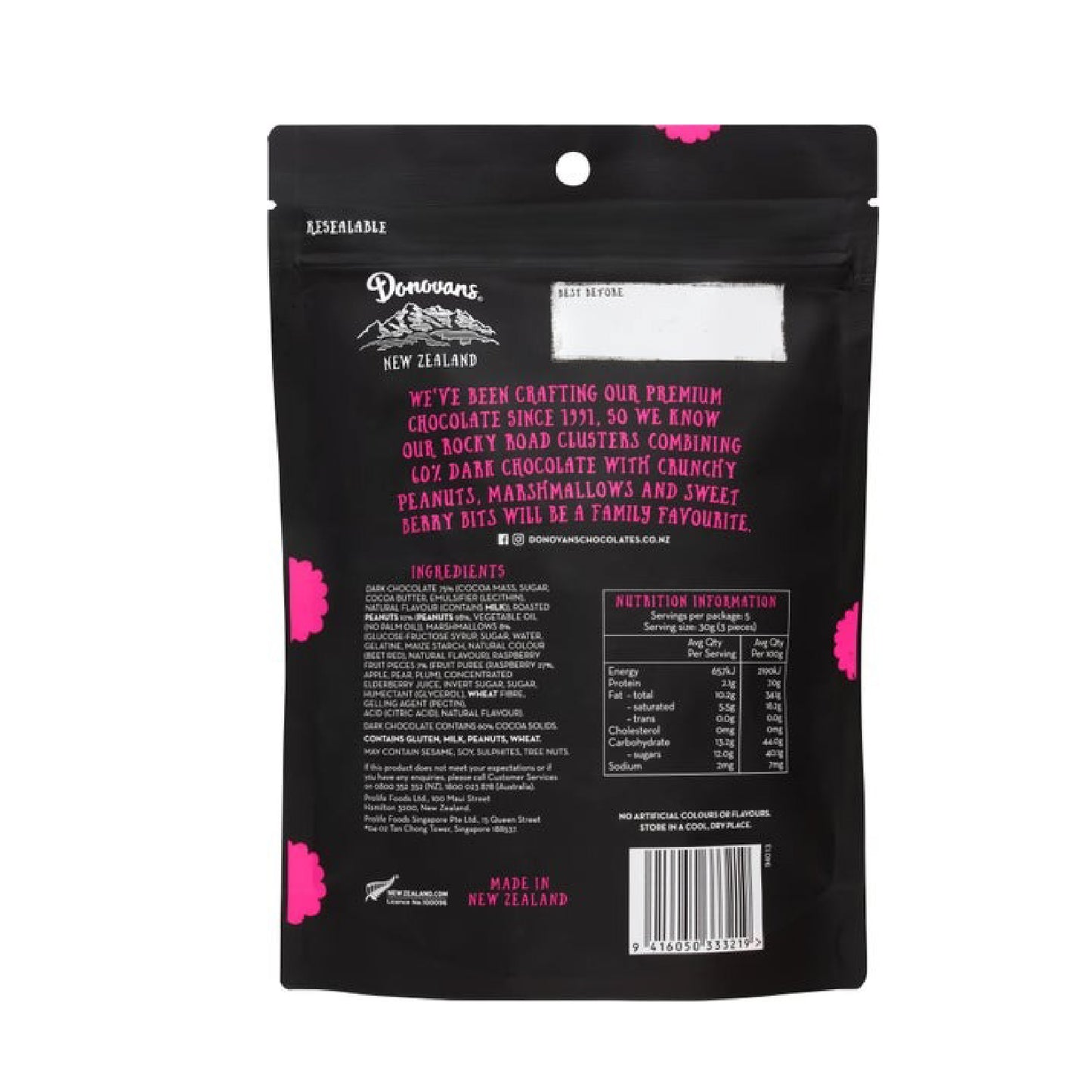 Donovans 覆盆子棉花糖黑巧塊 Rocky Road Clusters #小朋友最愛 #最好一次買五包