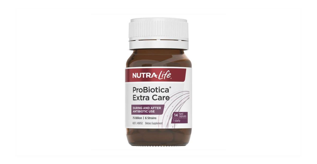 NutraLife ProBiotica Extra Care 75 Billion 14 Capsules 益倍多加強護理益生菌 750億 14顆旅行裝|#療程後調理 #14天腸道修復 #6株強效複方