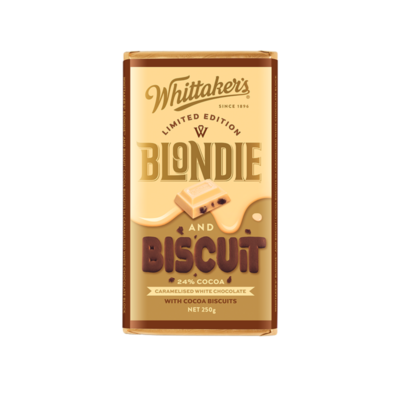 Whittaker’s Blondie 焦糖白巧克力 / Blondie and Biscuit 焦糖巧克力餅乾 250g