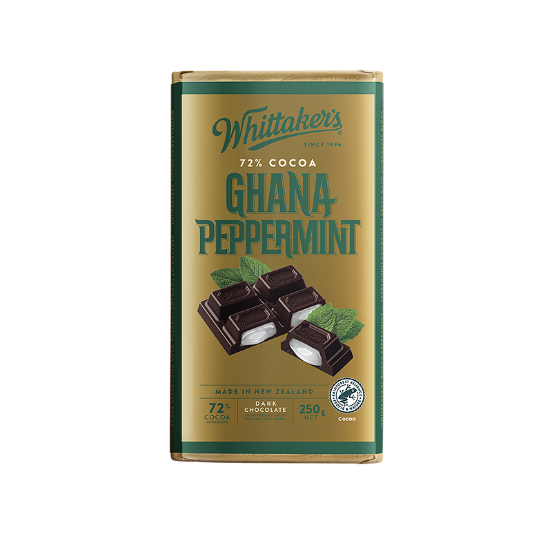 Whittaker’s 經典黑巧克力磚系列|50%黑巧克力/ 62%黑可可/ 72%黑甘納/ 72%薄荷黑甘納 四種口味 250g #苦甜巧克力