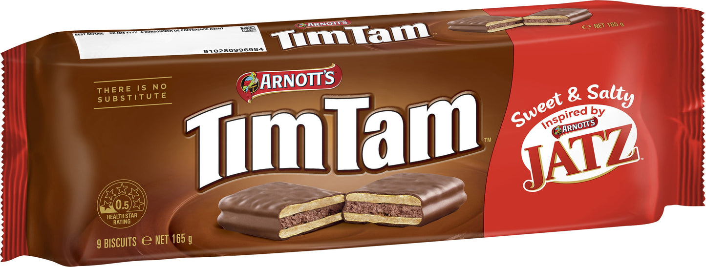 Arnott's Tim Tam 爵士甜鹹餅乾 Jatz Chocolate Biscuits 165g