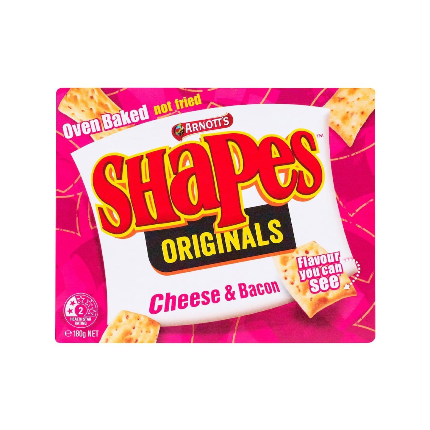 Arnott’s Shapes 雅樂思 烘烤脆餅 起司培根 Cheese & Bacon 180g #胖粿推推