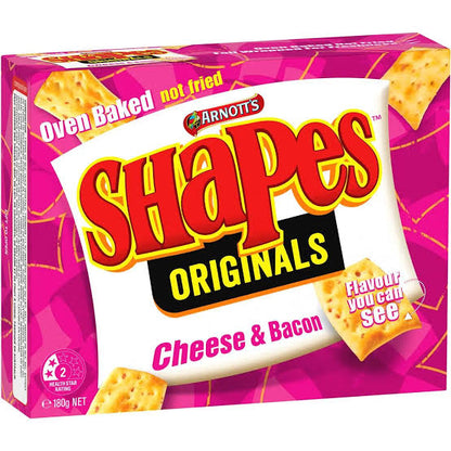 Arnott’s Shapes 雅樂思 烘烤脆餅 起司培根 Cheese & Bacon 180g #胖粿推推