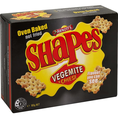 Arnott’s Shapes 雅樂思 烘烤脆餅 維吉酵母醬與起司 Vegemite & Cheese 165g #挑戰者申請中