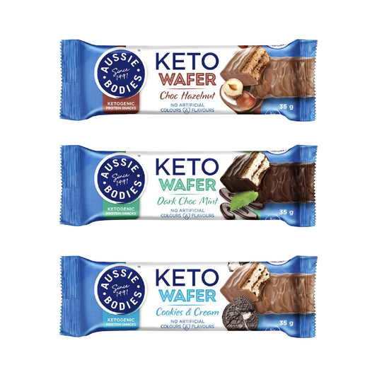 Aussie Bodies 生酮能量棒 巧克力榛果、黑巧薄荷、奶油餅乾 Keto Nutrition Bar 35g #生酮必備