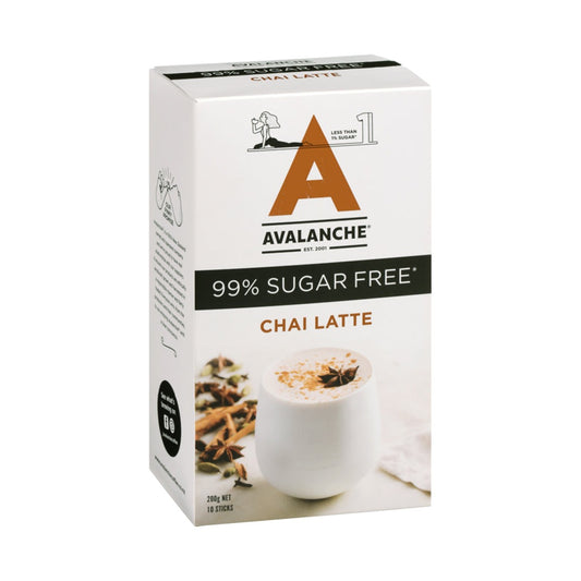 Avalanche 印度奶茶拿鐵 99% Sugar Free Chai Latte, 200g 10包