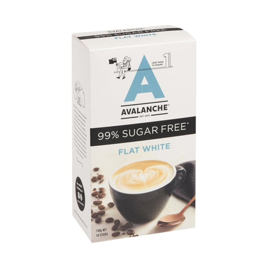 Avalanche 馥芮白咖啡 99% Sugar Free Flat White, 140g 10包