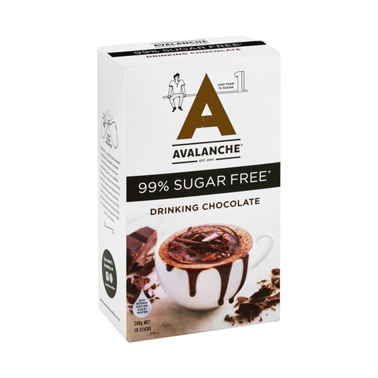 Avalanche 巧克力飲 99% Sugar Free Drinking Chocolate, 200g 10包