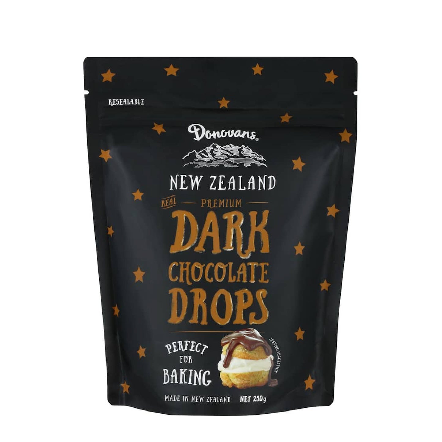 Donovans 烘焙用黑巧克力豆 Chocolate Drops Dark 250g