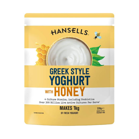 Hansells 希臘希臘優格基底粉+蜂蜜 Yoghurt Base Greek & Honey 220g #DIY優格 #蜂蜜