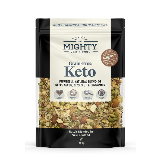 The Mighty Food Kitchen 生酮早餐 Keto Granola Grain-free #肉桂味 #無麩質 #奇亞籽 #順暢 #生酮零食