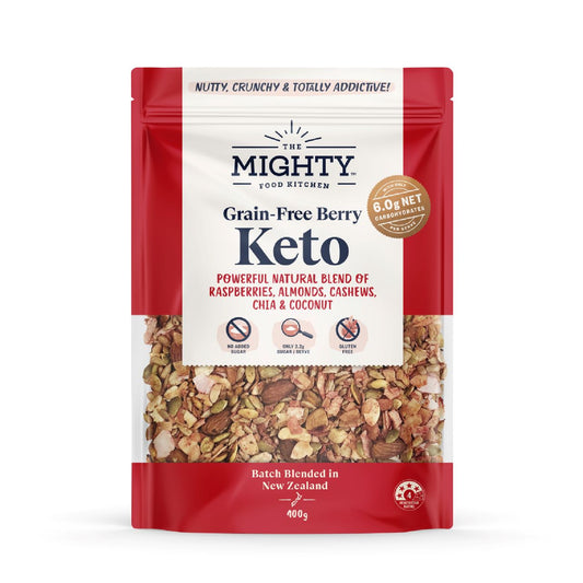 The Mighty Food Kitchen 生酮早餐 Berry Keto Granola #莓果果乾 #無麩質 #奇亞籽 #順暢