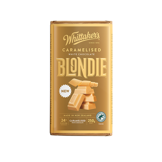 Whittaker’s Blondie 焦糖白巧克力 / Blondie and Biscuit 焦糖巧克力餅乾 250g