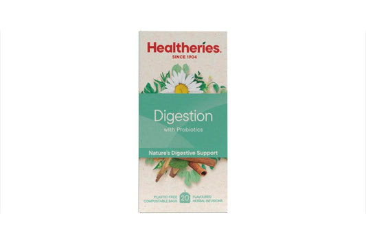 Healtheries Digestion Tea With Probiotics 益生菌消化養生茶 20入｜#餐後順暢茶 #低卡無咖啡因 #腸胃舒緩日常茶飲
